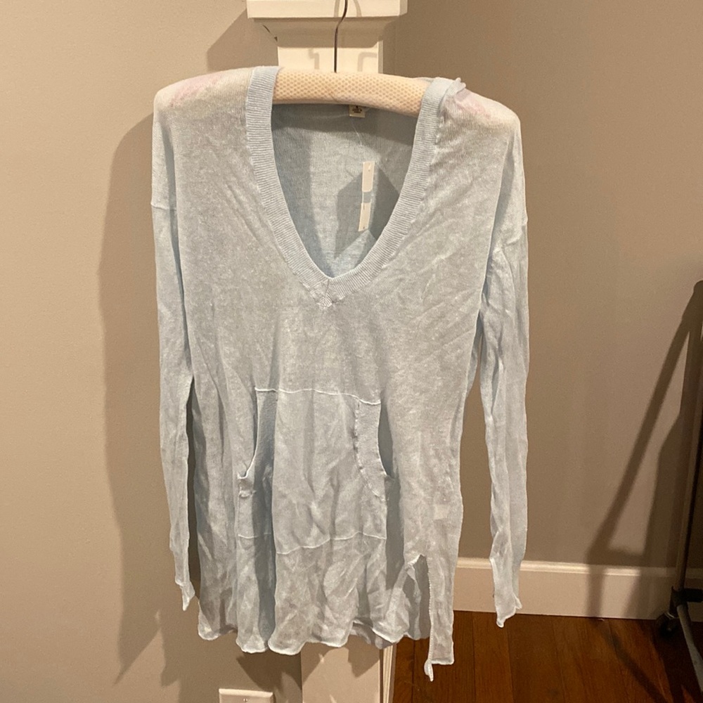 Banana Republic hoodie swimsuit cover up or long sheer sweater